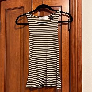 Charles Nolan New York Stripped Racerback Tank Small